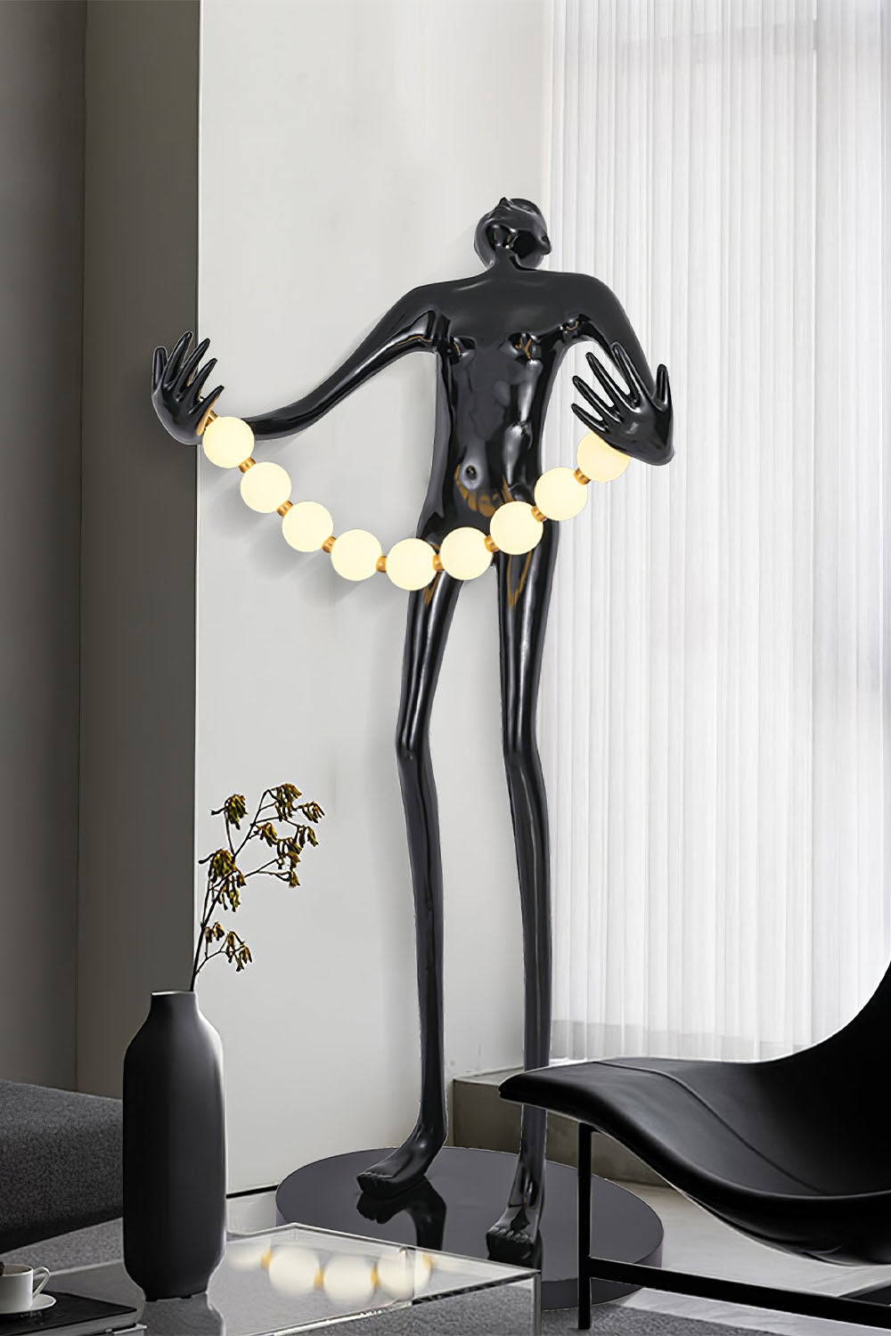 Orb Juggler Sculpture Floor Lamp