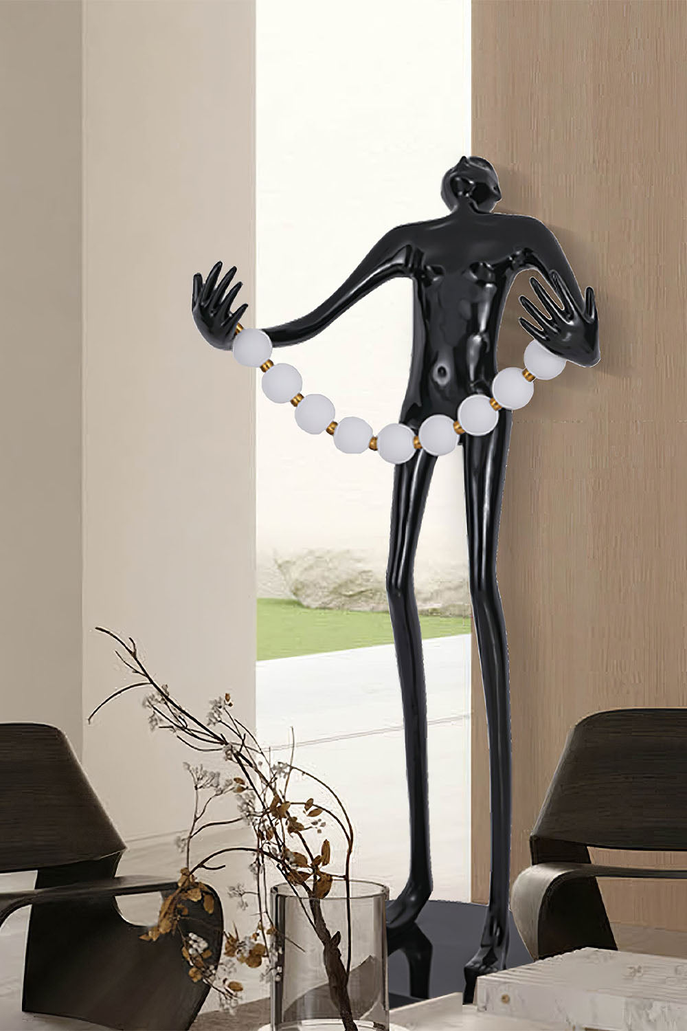 Orb Juggler Sculpture Floor Lamp
