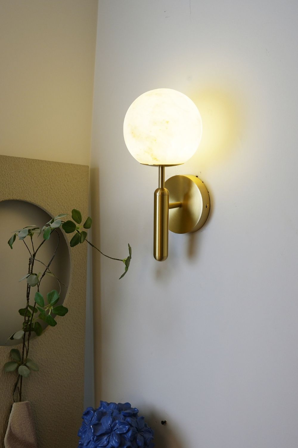 Orbis Alabaster Wall Lamp
