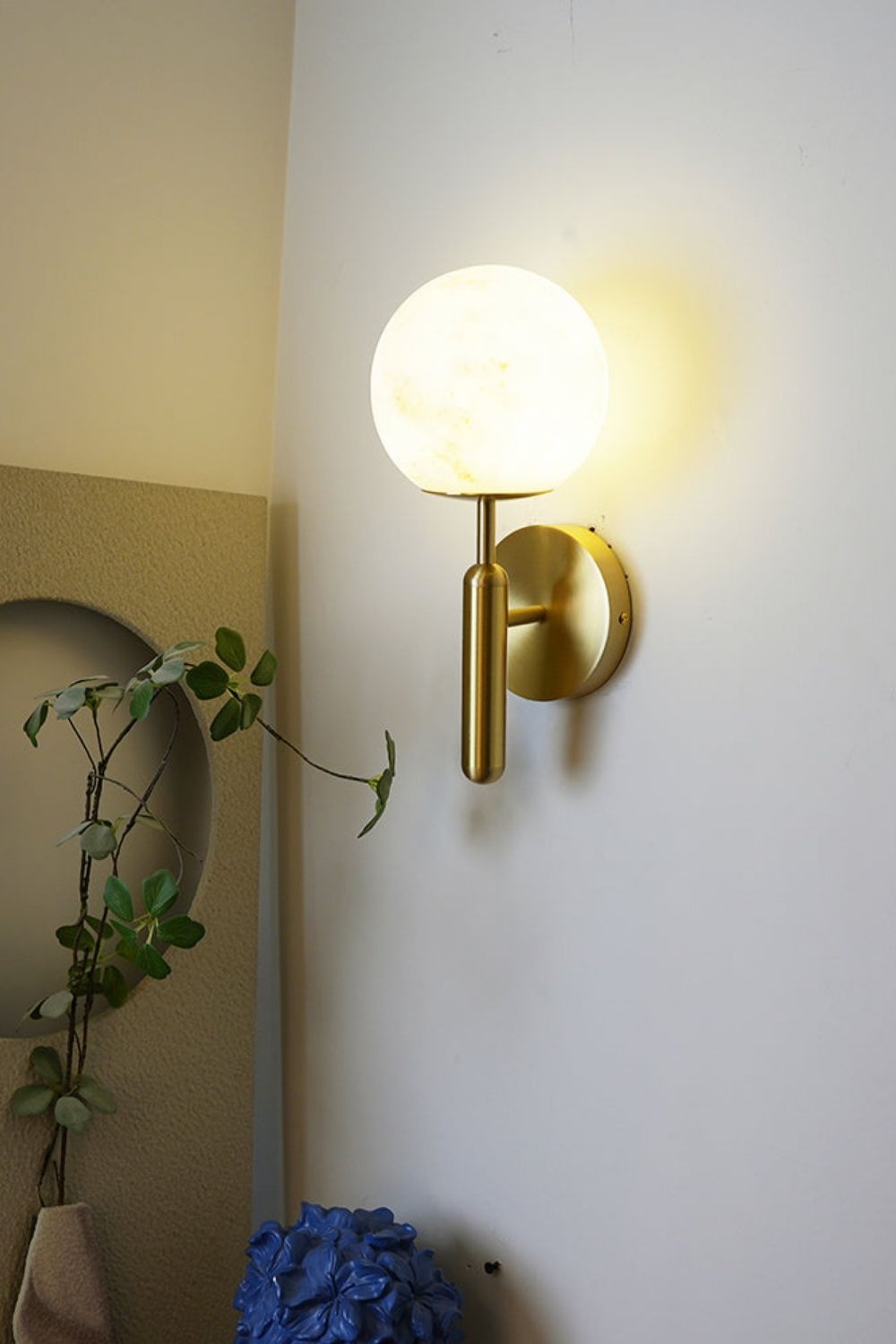 Orbis Alabaster Wall Lamp