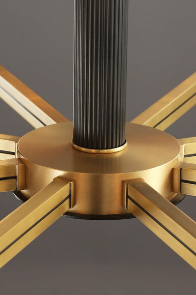 Orrefors Brass Chandelier - SamuLighting