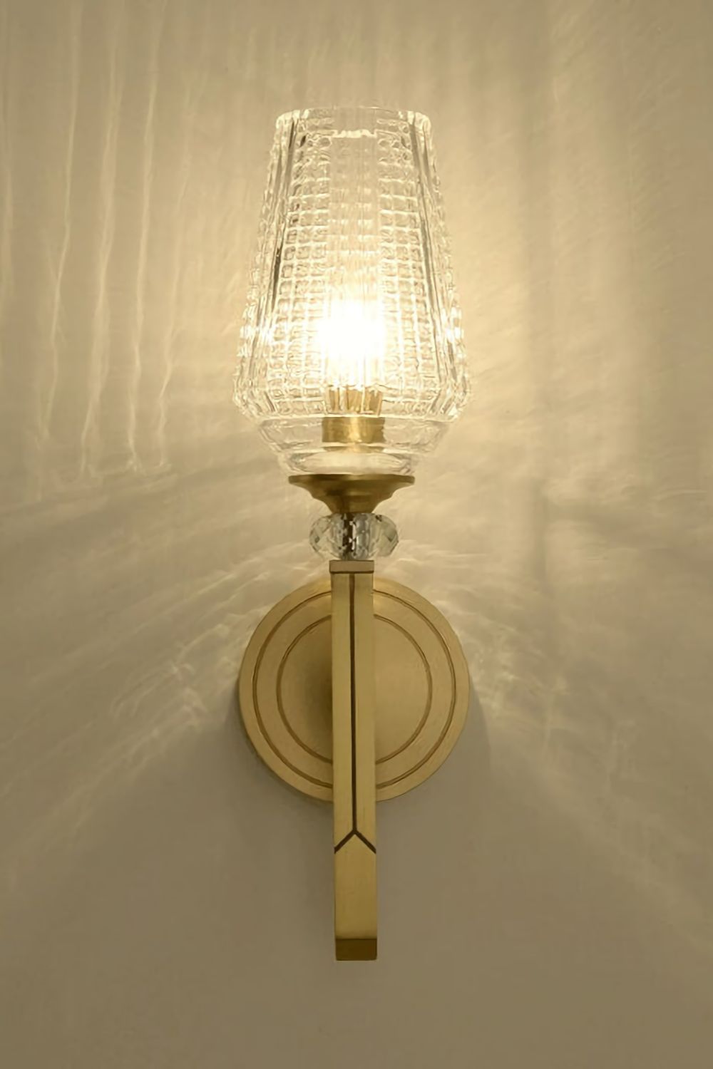 Orrefors Brass Wall Lamp - SamuLighting