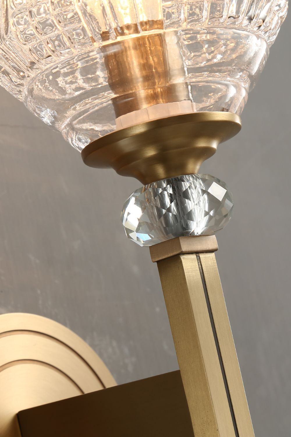 Orrefors Brass Wall Lamp - SamuLighting