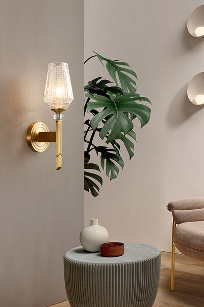 Orrefors Brass Wall Lamp - SamuLighting