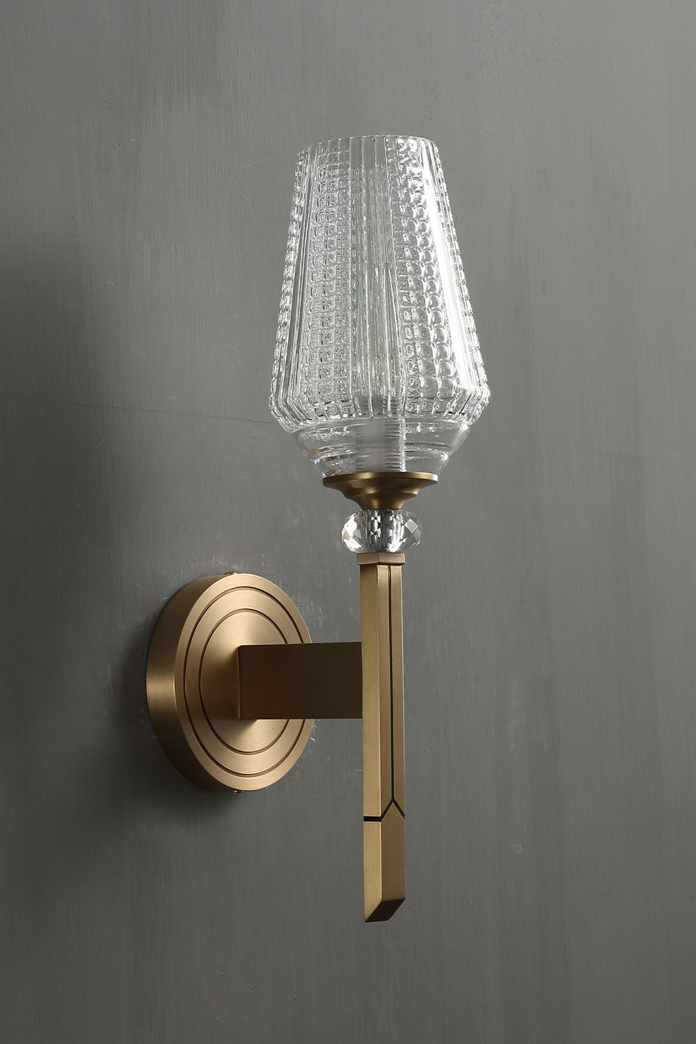 Orrefors Brass Wall Lamp - SamuLighting