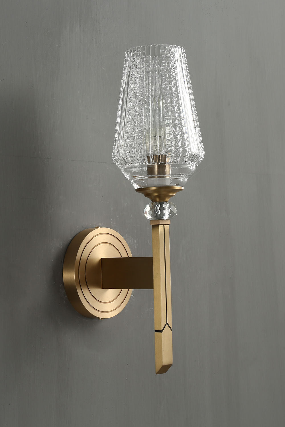 Orrefors Brass Wall Lamp - SamuLighting