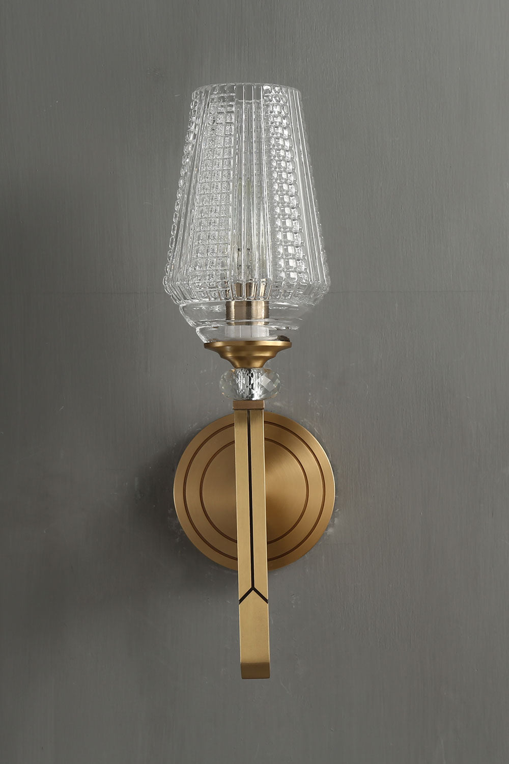 Orrefors Brass Wall Lamp - SamuLighting