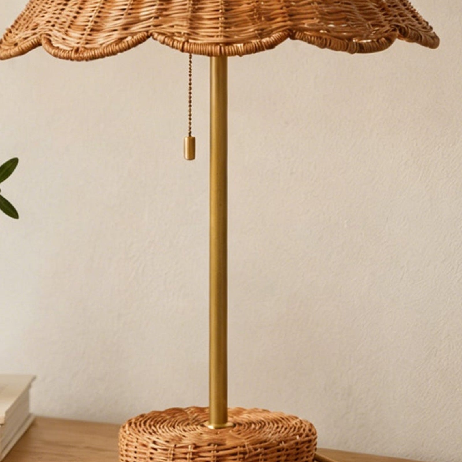 Slender Antique Brass Stem