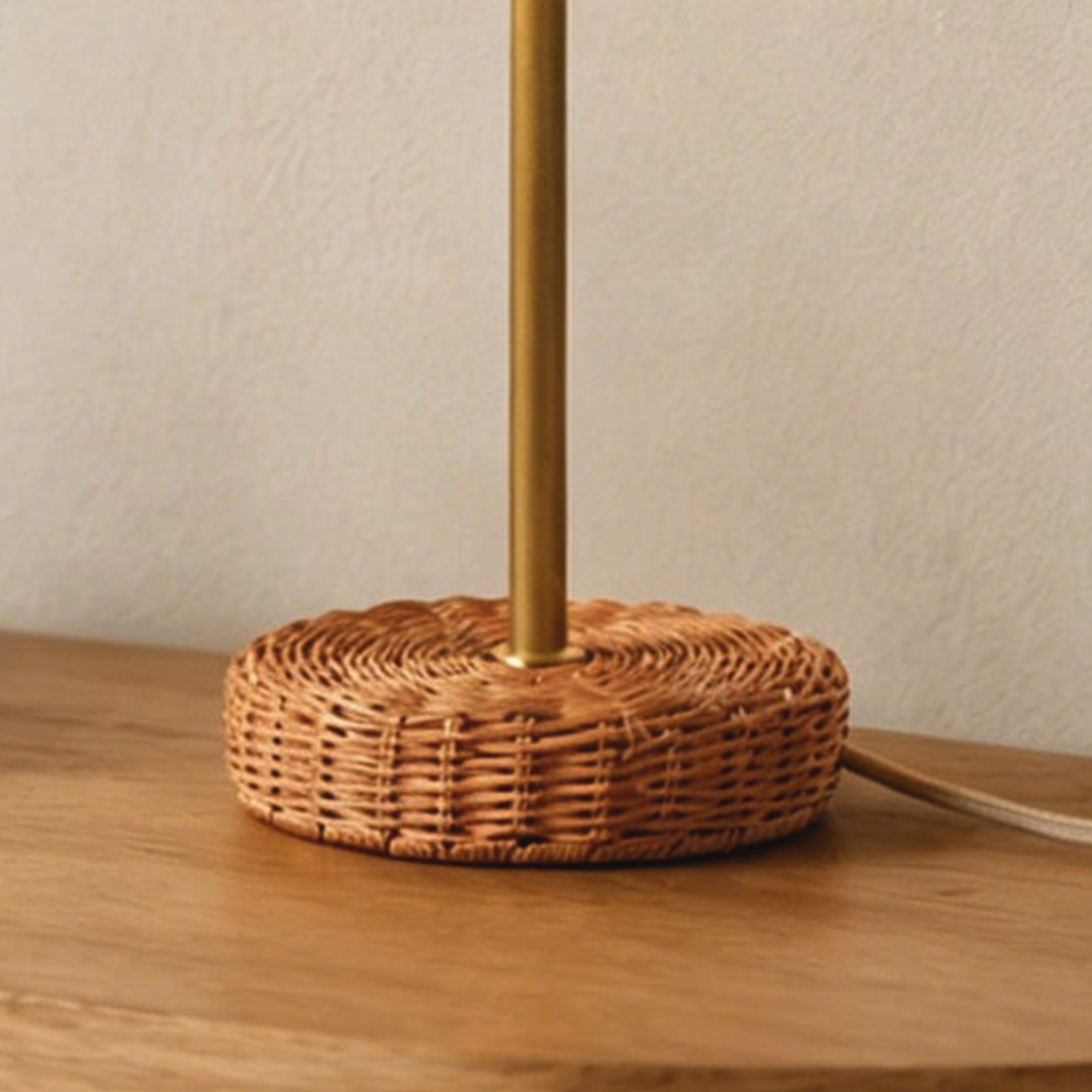 Cohesive Rattan-Wrapped Base