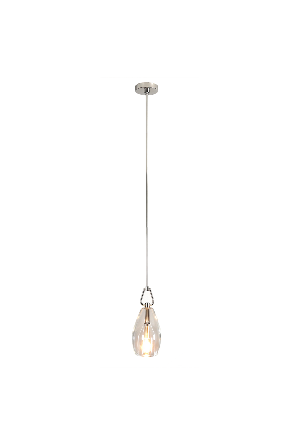 Faucenne Pierced Shade Crystal Spear Wall Lamp | Cut Crystal and Brass | Front side view on a pure white background | Samu Lamp