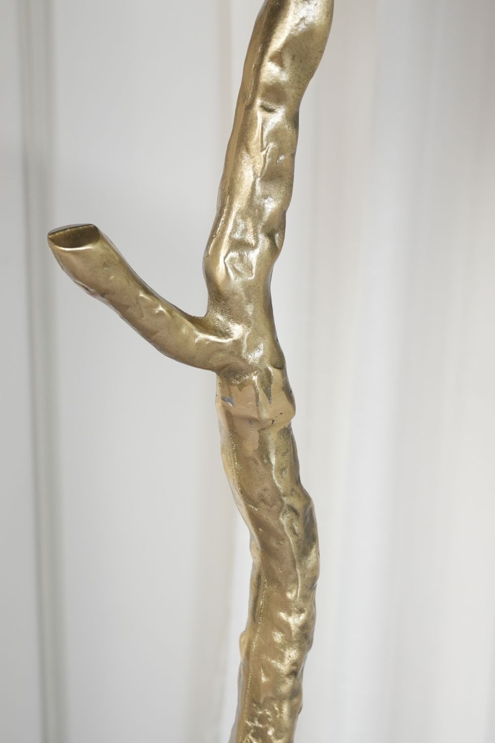 Brass Ostrich Feather Floor Lamp