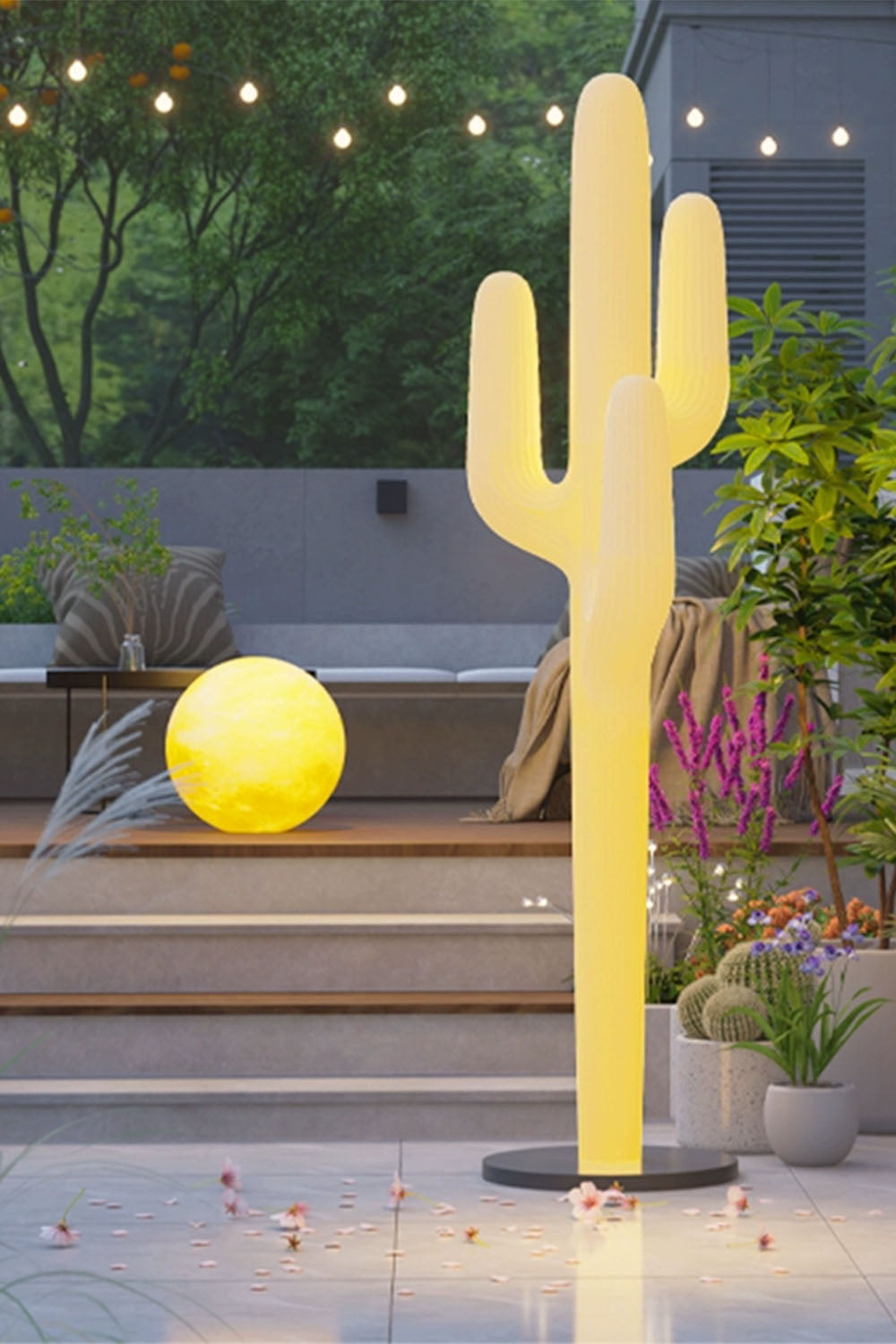 Outdoor Cactus Floor Lamp