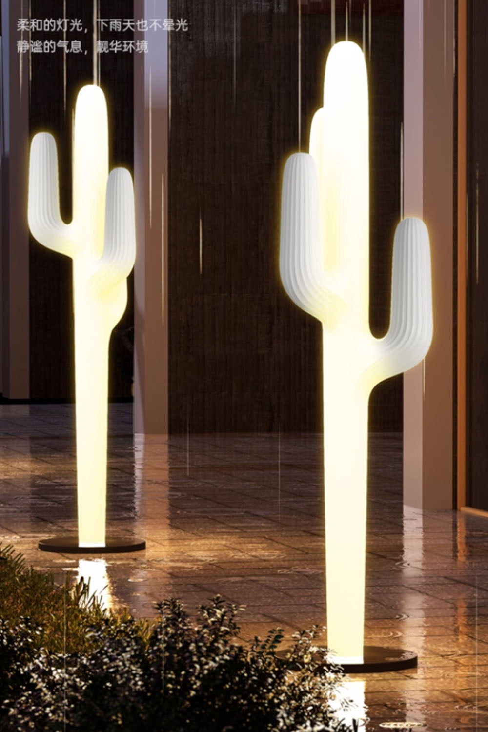 Outdoor Cactus Floor Lamp
