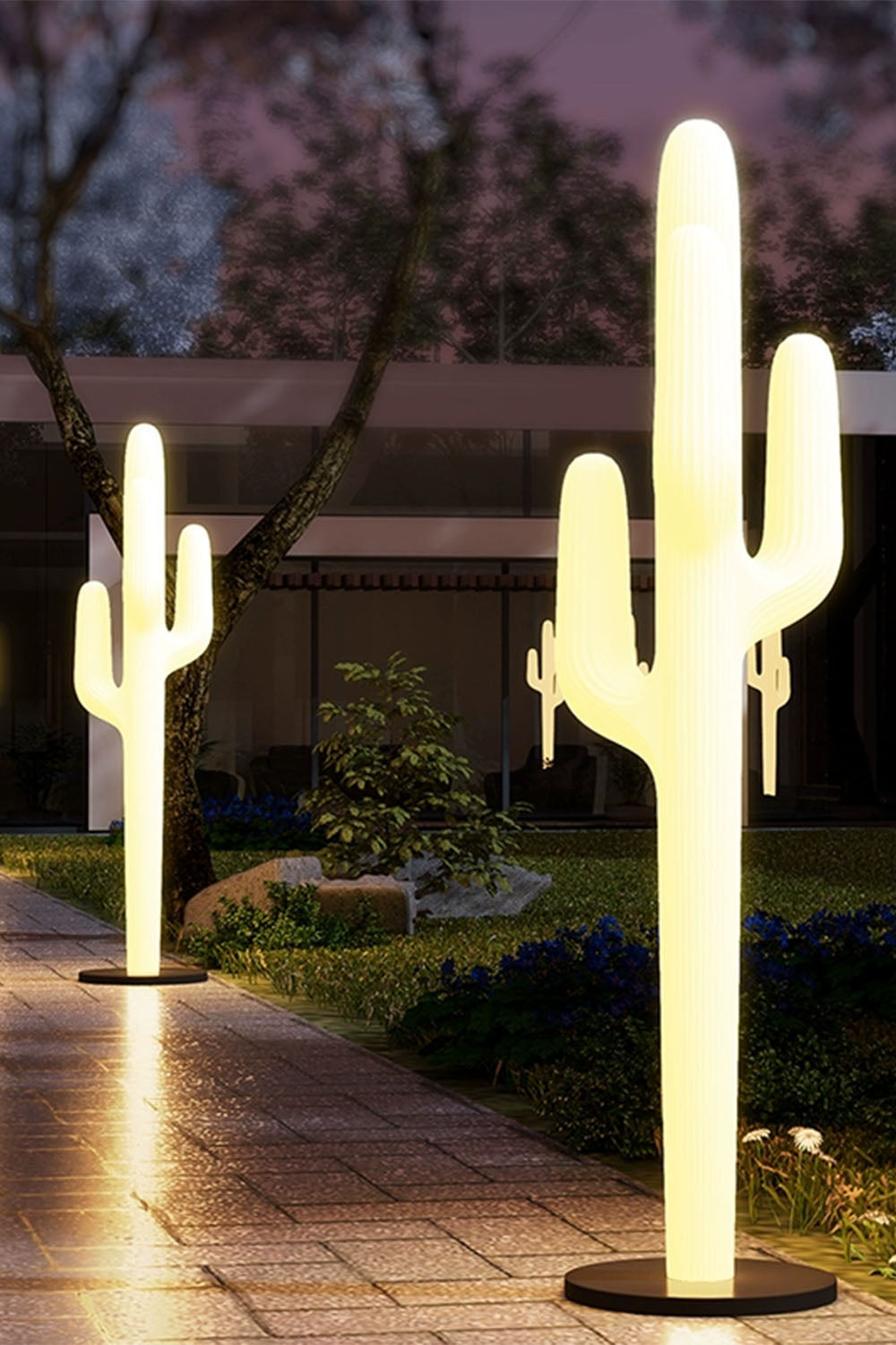 Outdoor Cactus Floor Lamp