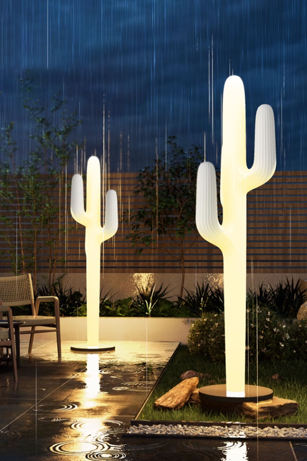 Outdoor Cactus Floor Lamp