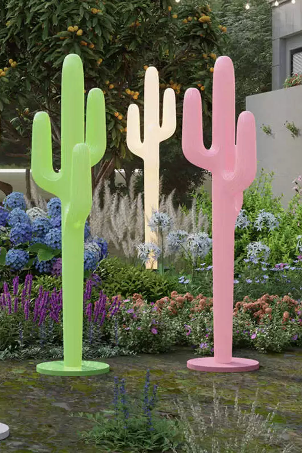 Outdoor Cactus Floor Lamp