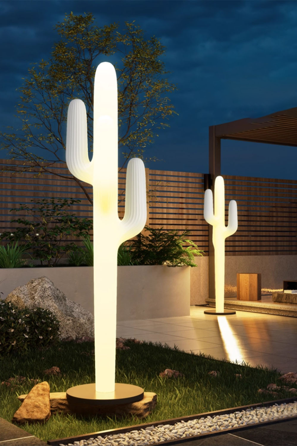Outdoor Cactus Floor Lamp