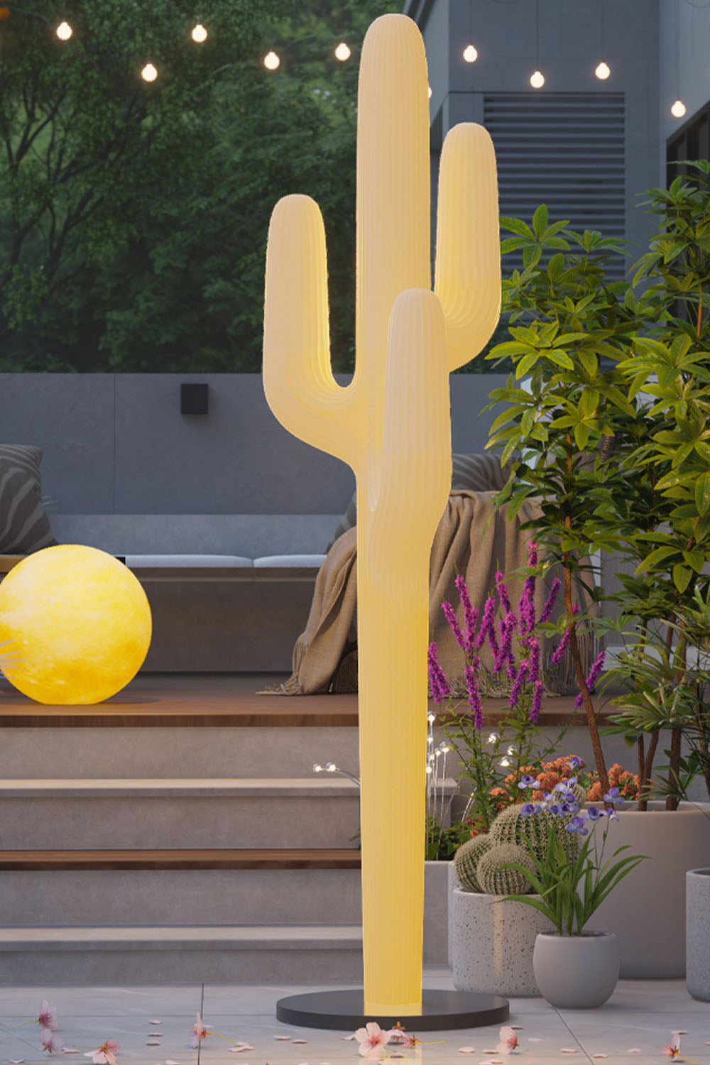 Outdoor Cactus Floor Lamp