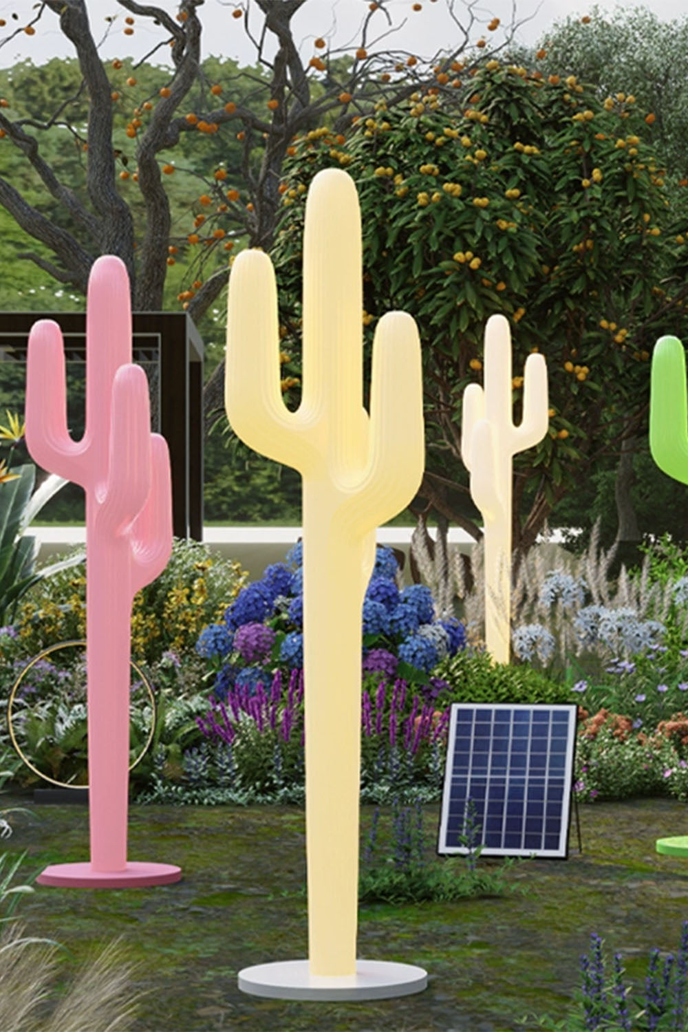 Outdoor Cactus Floor Lamp