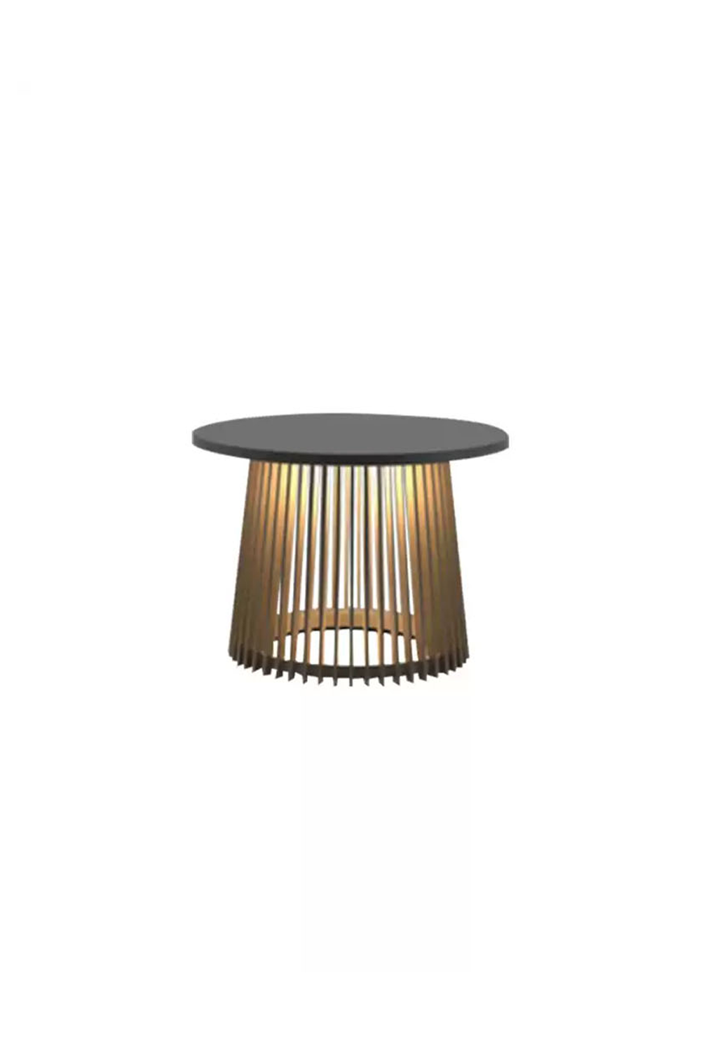 Outdoor Iron Round Table Floor Lamp