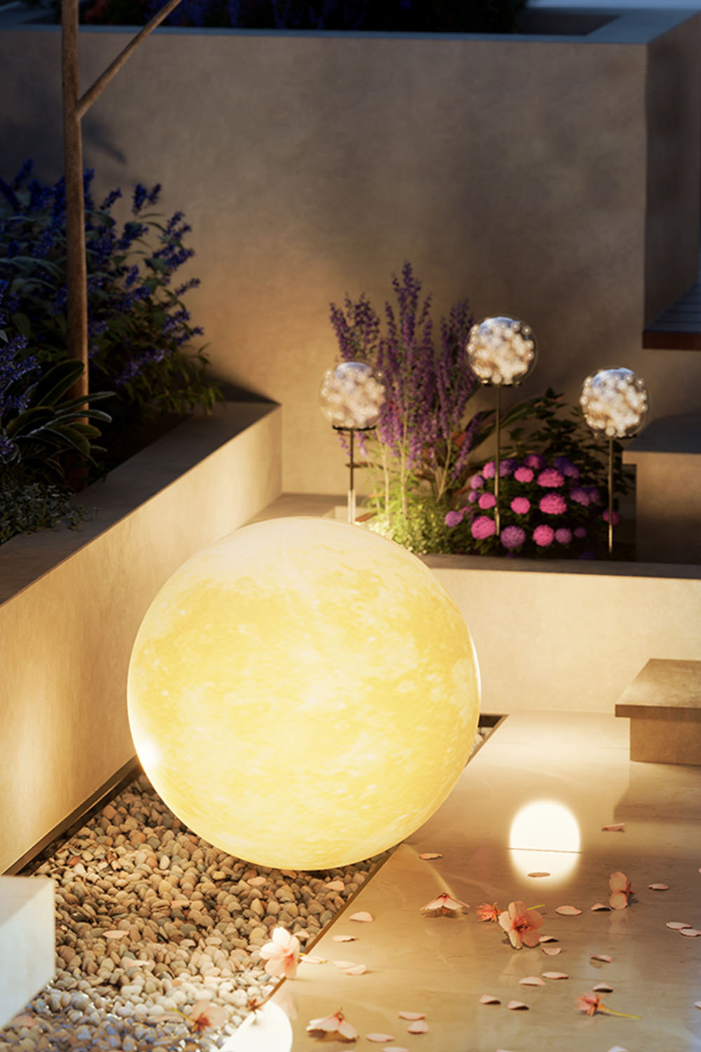 Outdoor Moon Floor Lamp