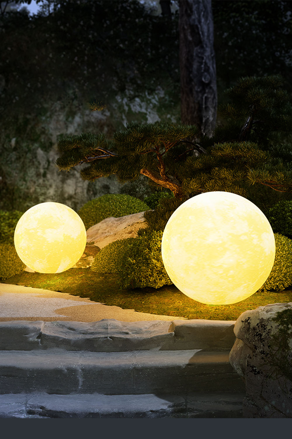 Outdoor Moon Floor Lamp