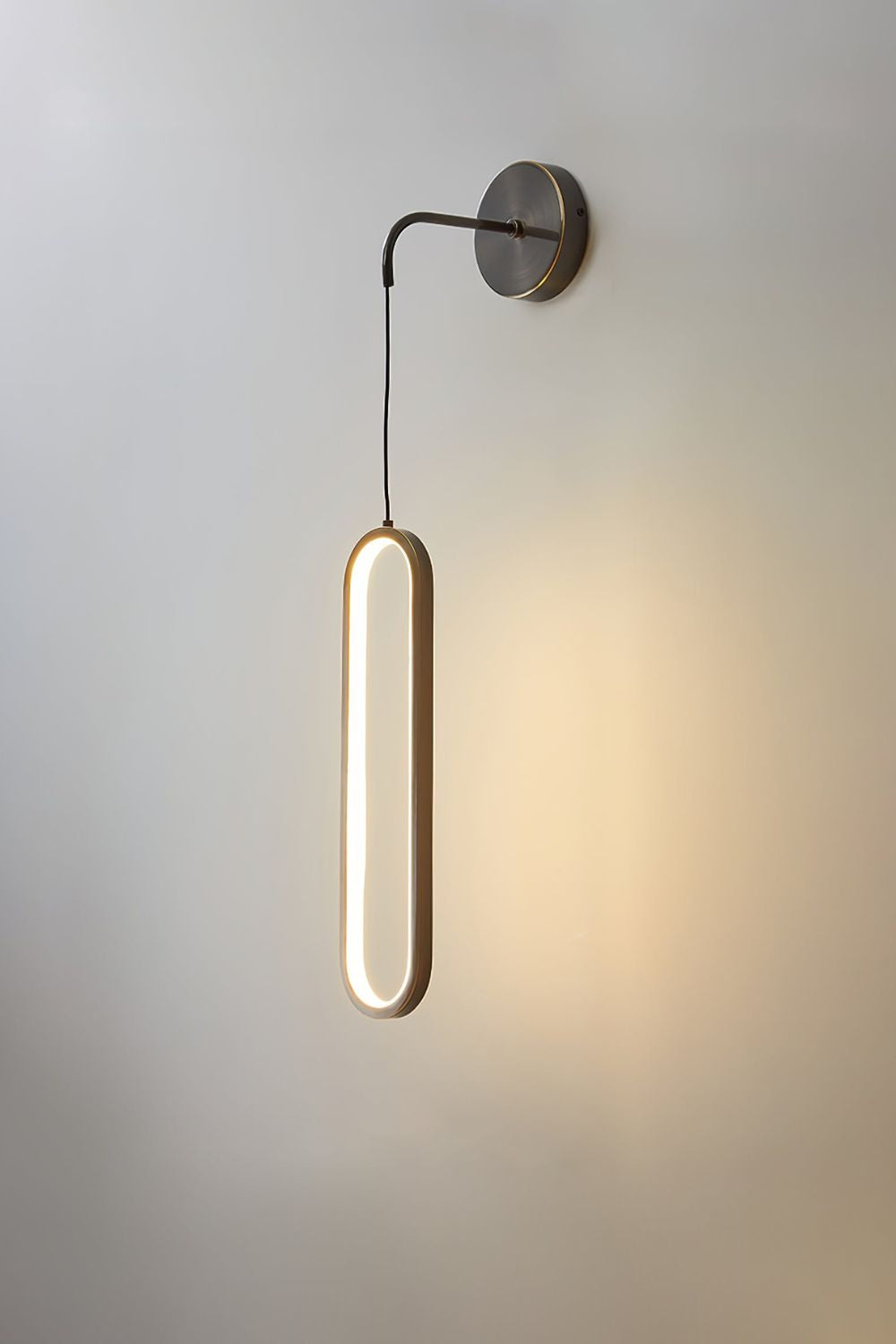 Oval LED Brass Wall Lamp - SamuLighting