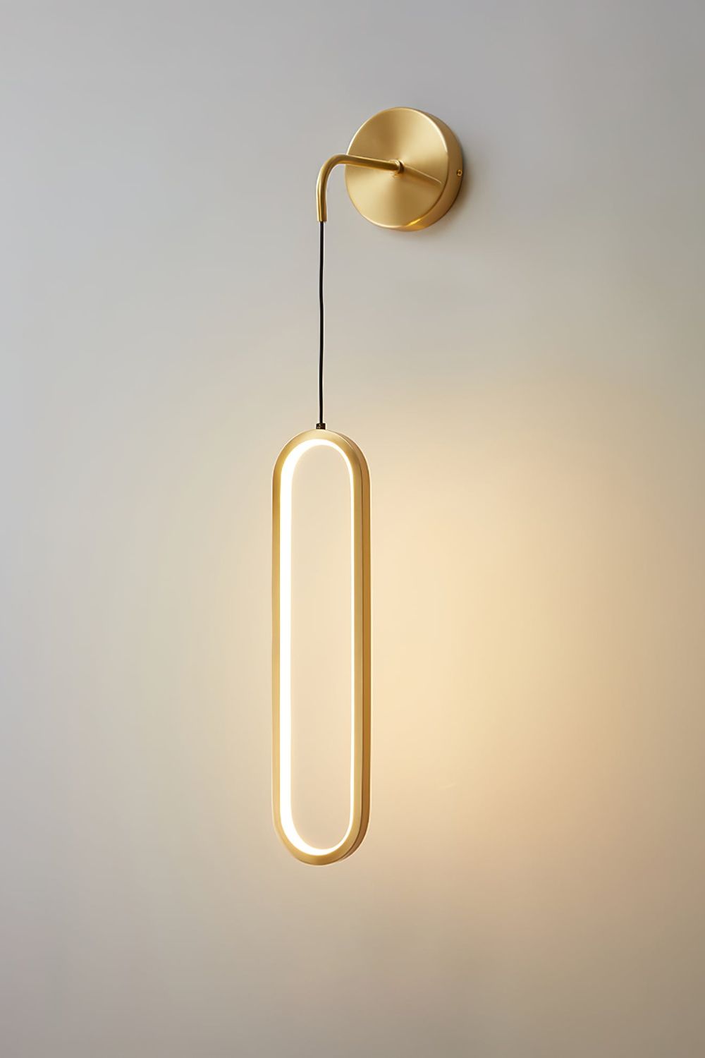 Oval LED Brass Wall Lamp - SamuLighting