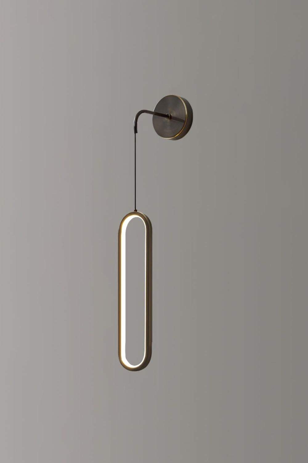 Oval LED Brass Wall Lamp - SamuLighting