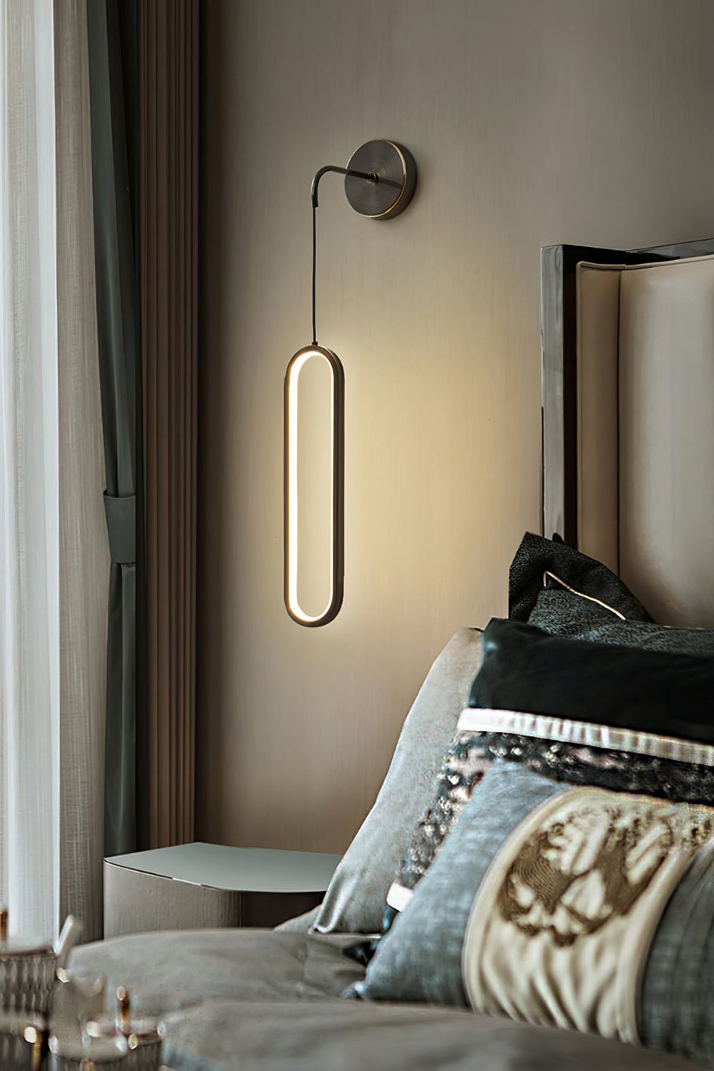 Oval LED Brass Wall Lamp - SamuLighting