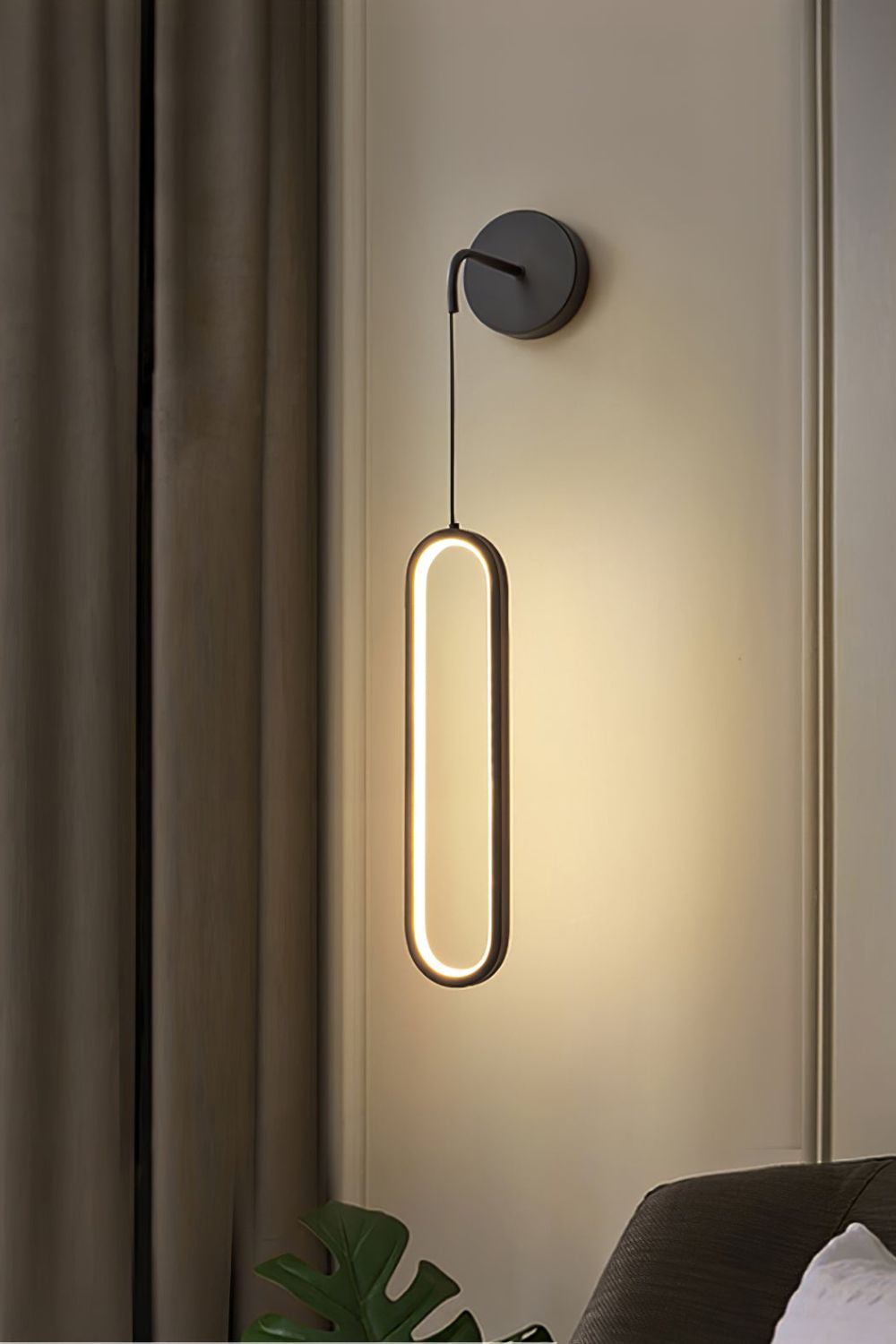 Oval LED Brass Wall Lamp - SamuLighting