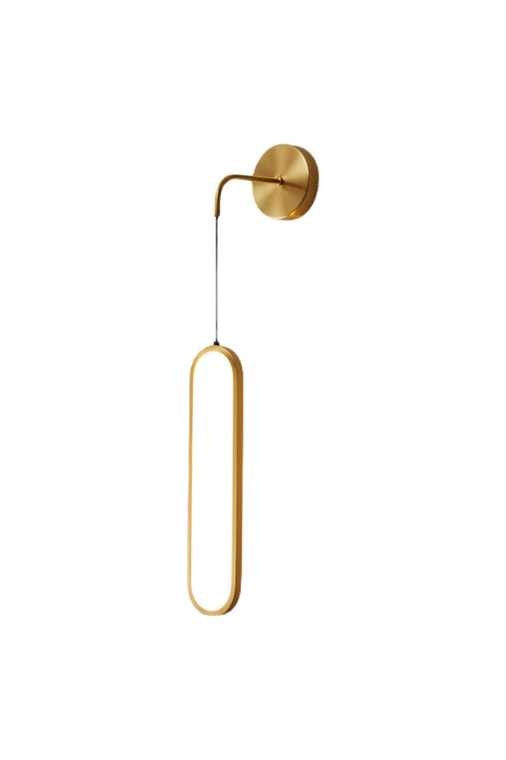 Oval LED Brass Wall Lamp - SamuLighting