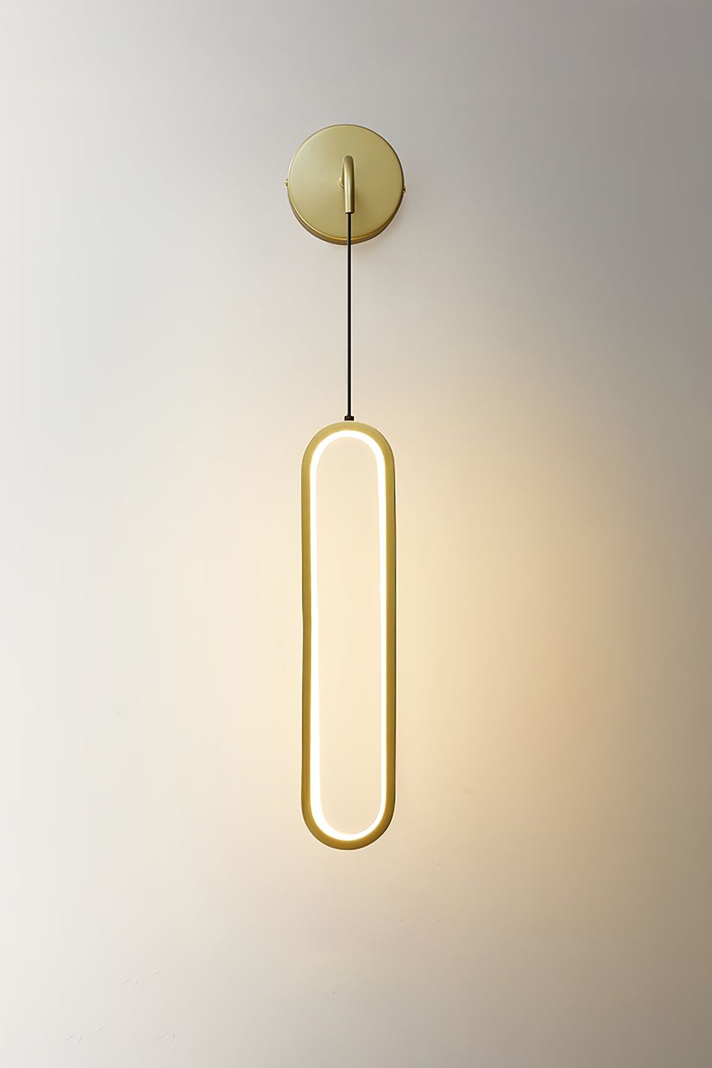 Oval LED Brass Wall Lamp - SamuLighting