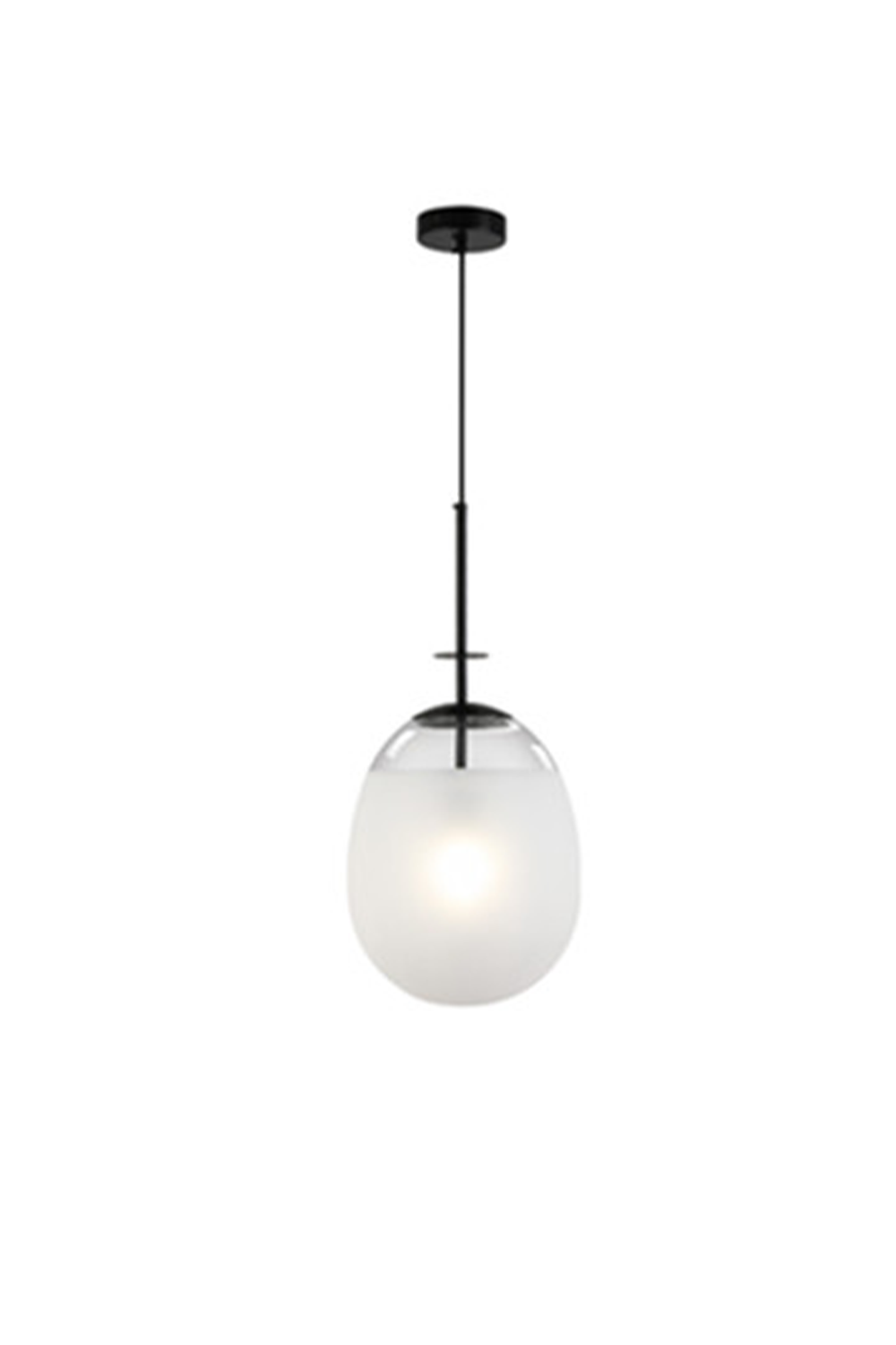 Oval Crystal Pendant Light