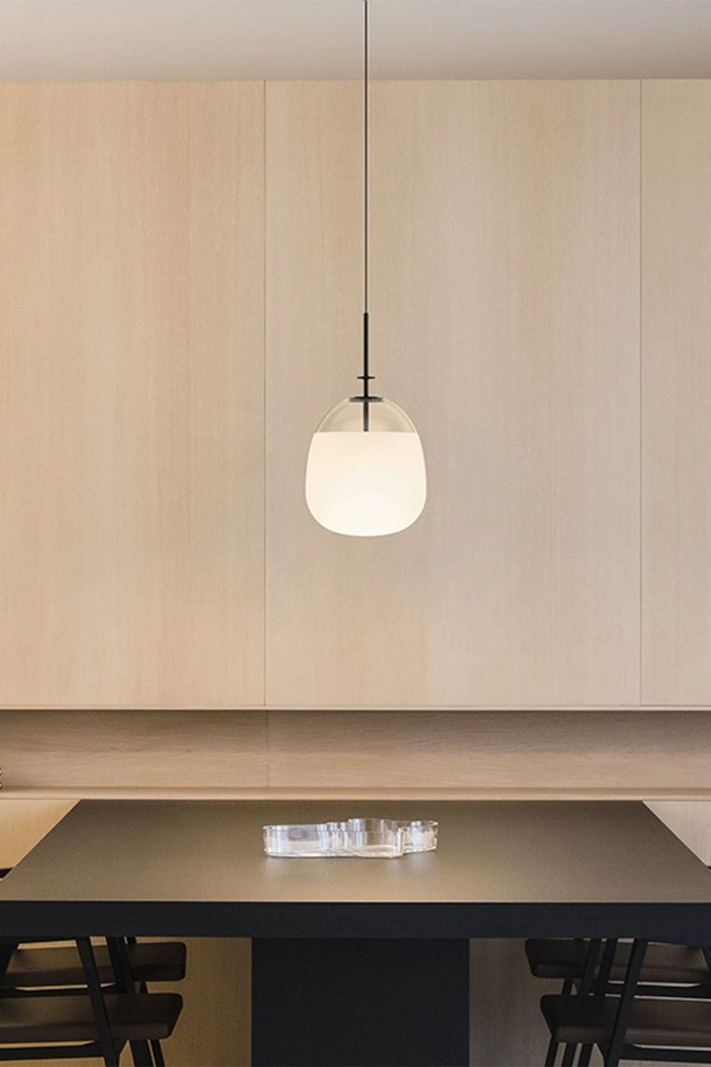 Oval Crystal Pendant Light