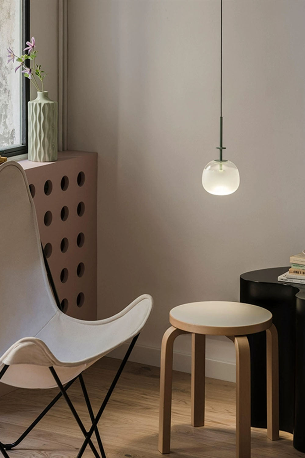Oval Crystal Pendant Light