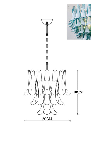 Murano Petals Chandelier