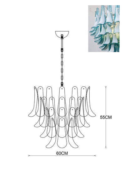 Murano Petals Chandelier