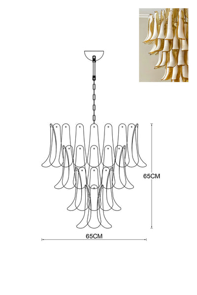 Murano Petals Chandelier