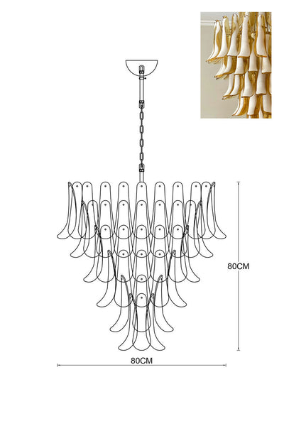 Murano Petals Chandelier