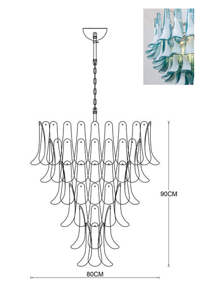 Murano Petals Chandelier