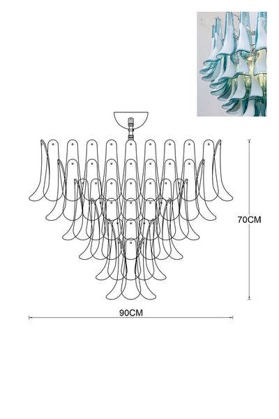 Murano Petals Chandelier