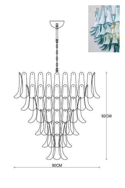 Murano Petals Chandelier