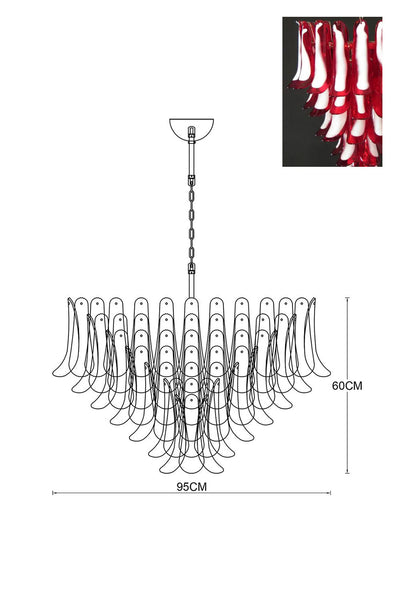 Murano Petals Chandelier