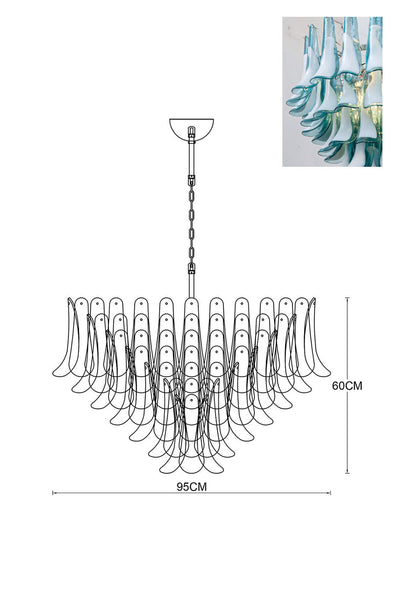 Murano Petals Chandelier