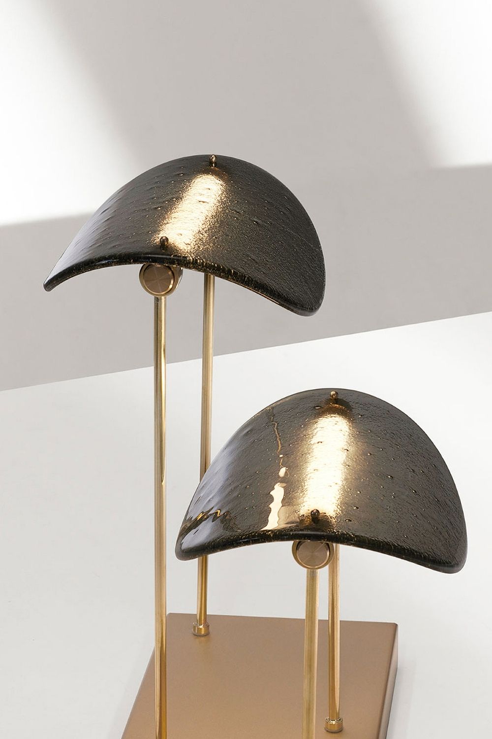 Paolo Castelli Manta Smoked Table Lamps