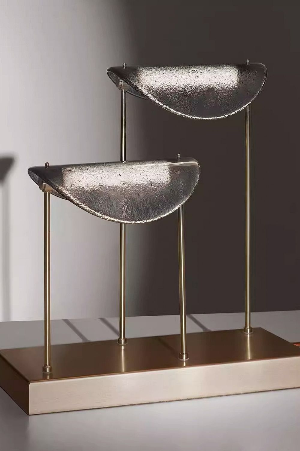 Paolo Castelli Manta Smoked Table Lamps