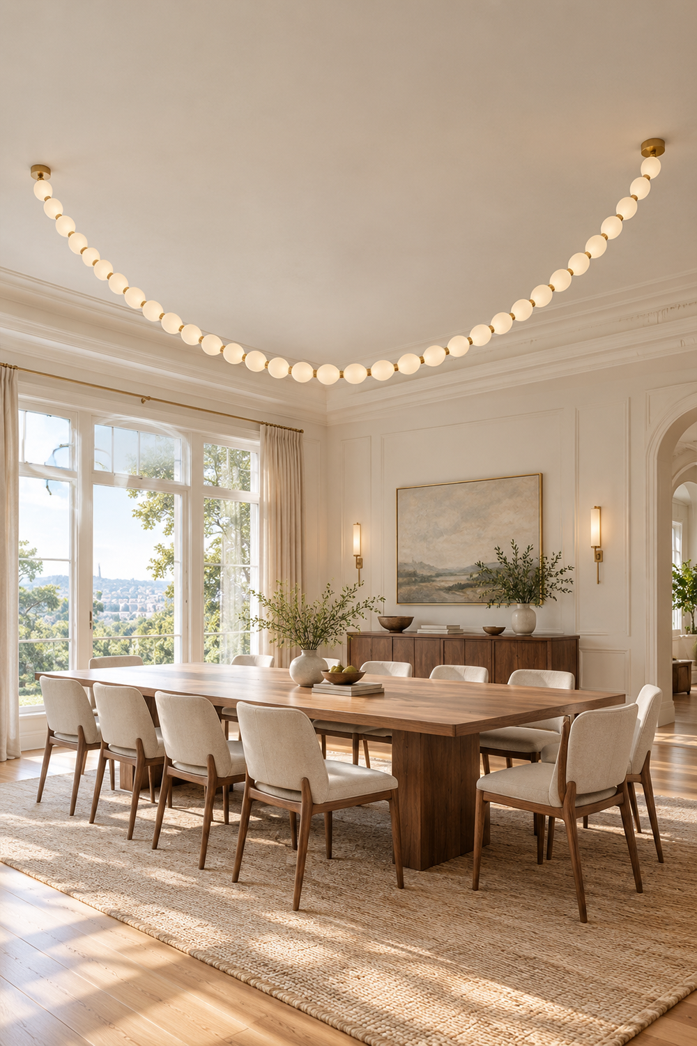 Pearl Necklace Chandelier