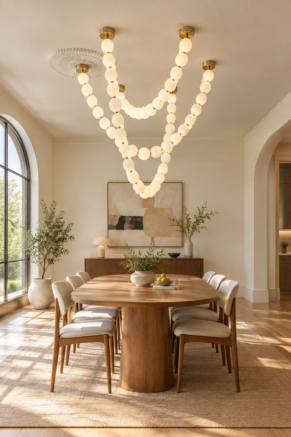 Pearl Necklace Chandelier