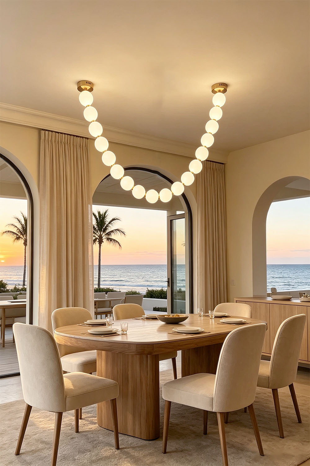Pearl Necklace Chandelier